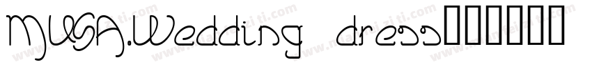 MUSA.Wedding dress字体转换
